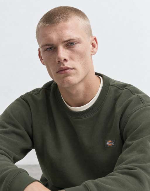 Dickies Oakport sweatshirt in kaki, 8 van 9