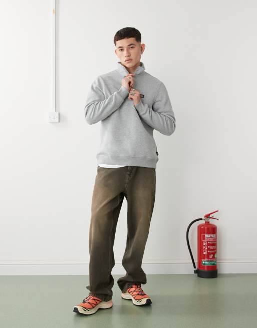 Dickies – Oakport – Szara bluza z zamkiem 1/4, 4 z 4