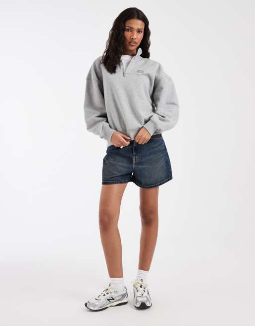 Dickies – Oakport – Szara bluza z zamkiem 1/4, 2 z 4