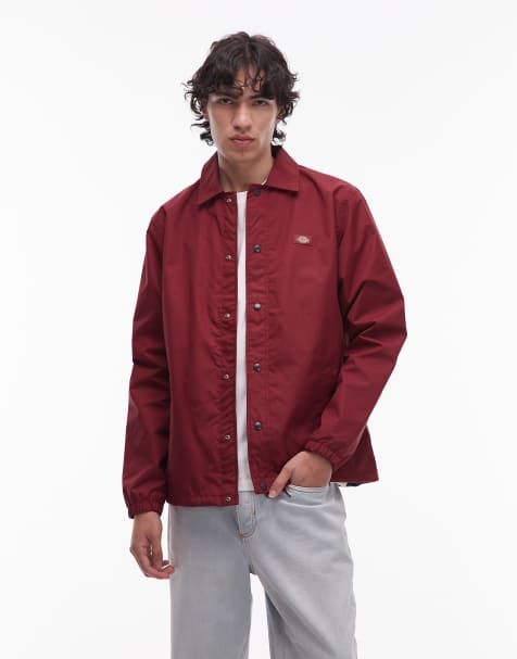 Dickies - Oakport - Veste style entraîneur - Rouge foncé - view 1