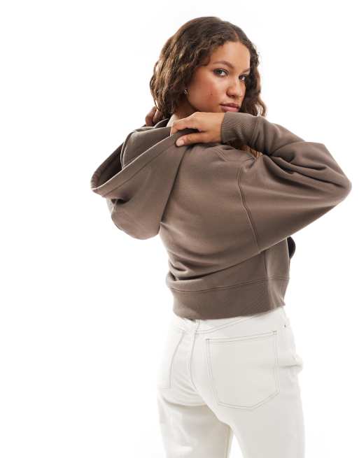 Dickies oakport zip hoodie in brown, 4 of 4