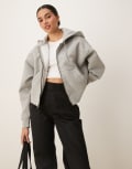 [Dickies] Dickies Oakport zip hoodie in grey marl XXS Light grey