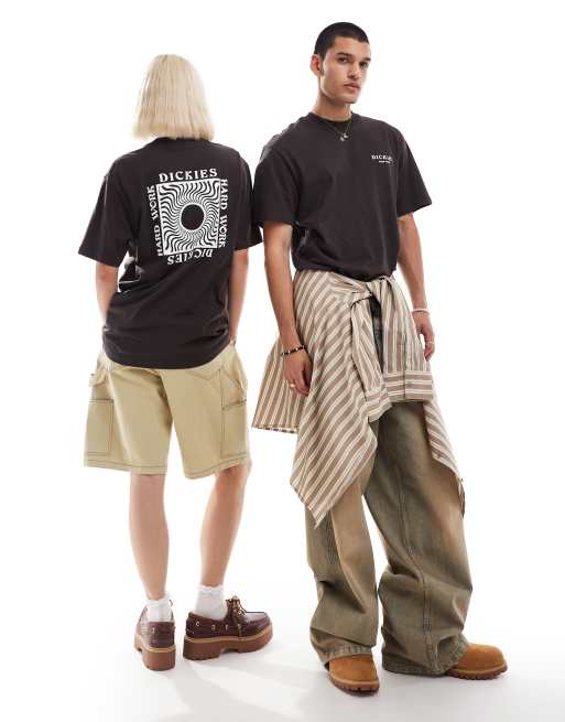 Dickies Oatfield back print t-shirt in dark brown - exclusive to ASOS, 2 of 4