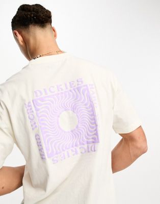 Dickies oatfield back print t-shirt in off white | ASOS