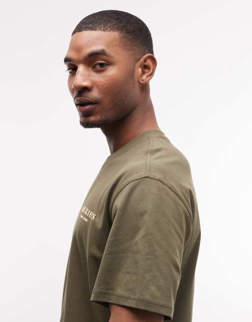 Dickies – Oatfield – Militärgrön t-shirt med tryck baktill, endast hos ASOS, 4 av 5