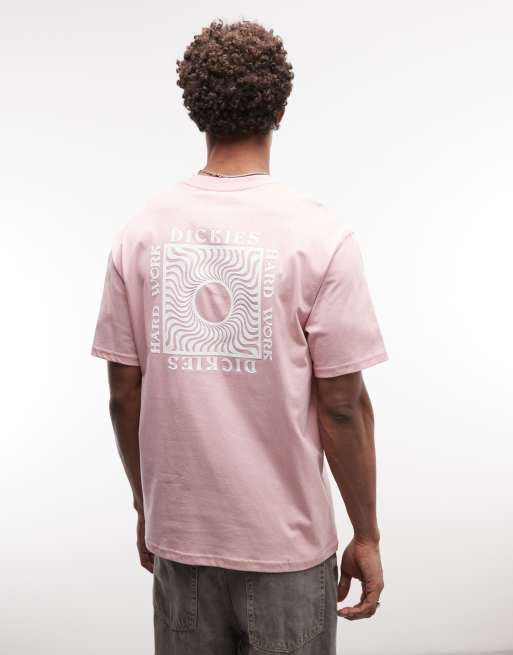 Dickies – Oatfield – T-Shirt in Rosa mit Rückenprint, exklusiv bei ASOS, 3 von 5
