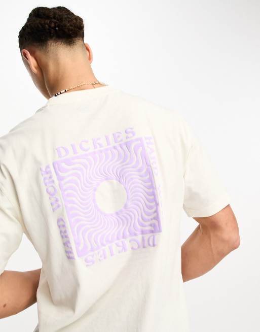 Dickies – Oatfield – T-shirt w kolorze złamanej bieli z nadrukiem na plecach