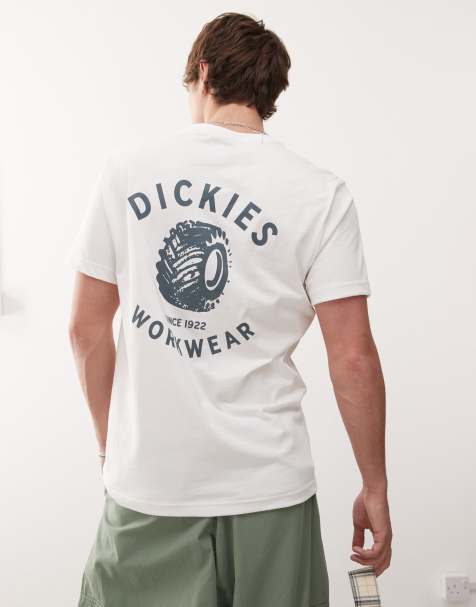 Dickies off road back print T-shirt in white - view 1