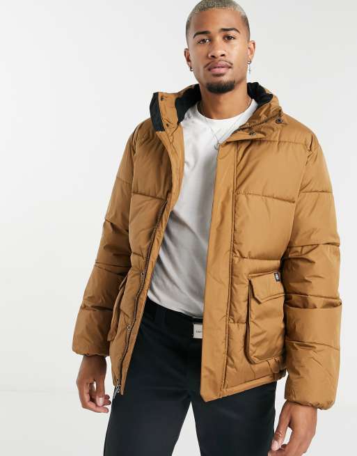 Dickies Olaton puffer jacket in brown