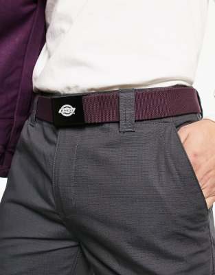 Dickies Orcutt belt in maroon-Red