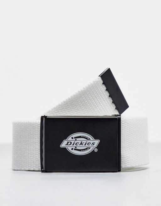 Dickies Orcutt belt in white ASOS