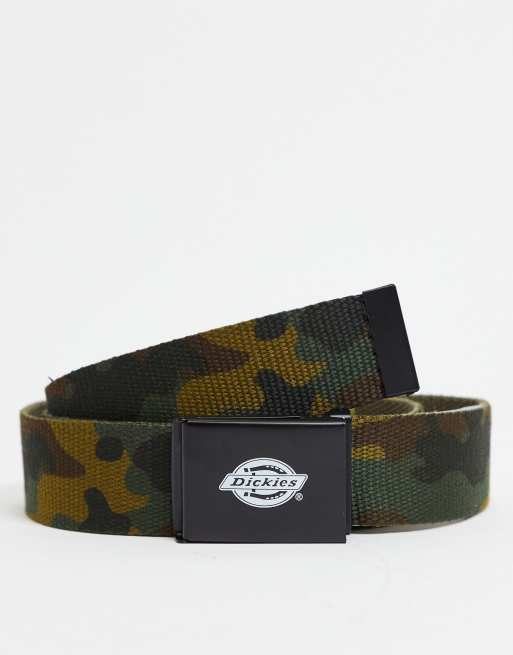 Dickies Orcutt camo belt in green 