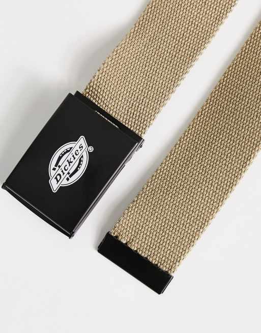 Dickies orcutt canvas belt in khaki | ASOS