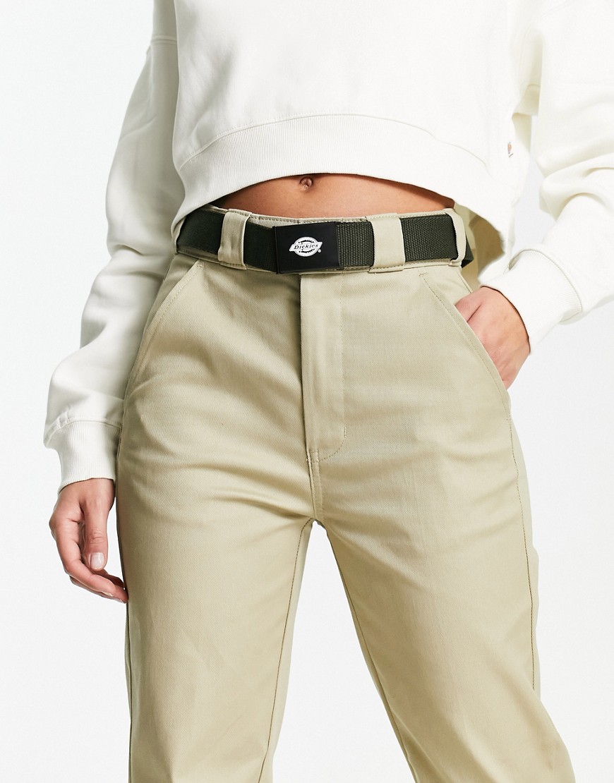 Dickies orcutt canvas belt in olive green