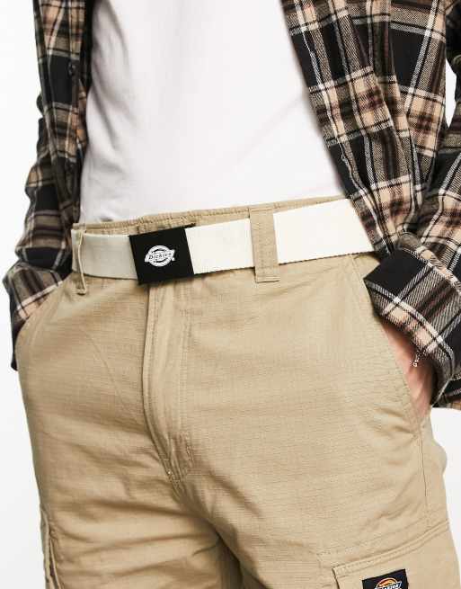 Dickies - Orcutt - Riem van canvas in gebroken wit
