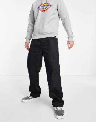 Dickies Oscarville straight leg pants in black - ASOS Price Checker