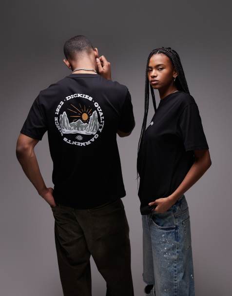 Dickies outdoor  graphic back print t-shirt in black - view 1