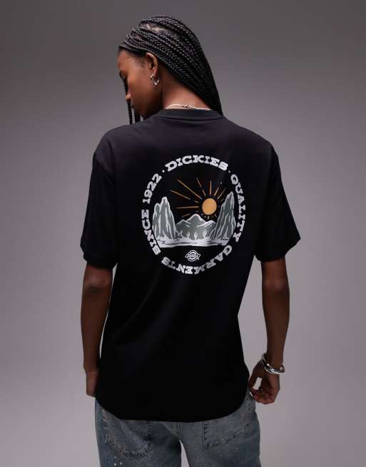 Dickies outdoor  graphic back print t-shirt in black, 4 of 4