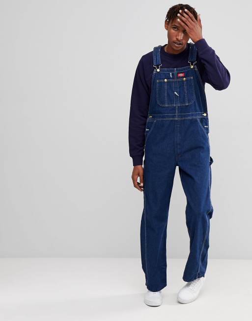 Dickies Men's Washed Denim Bib Overall - Lifestyles Sports