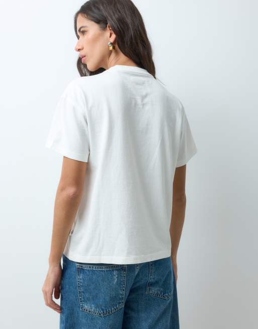 Dickies Owyhee short sleeve t-shirt in cream, 3 of 4