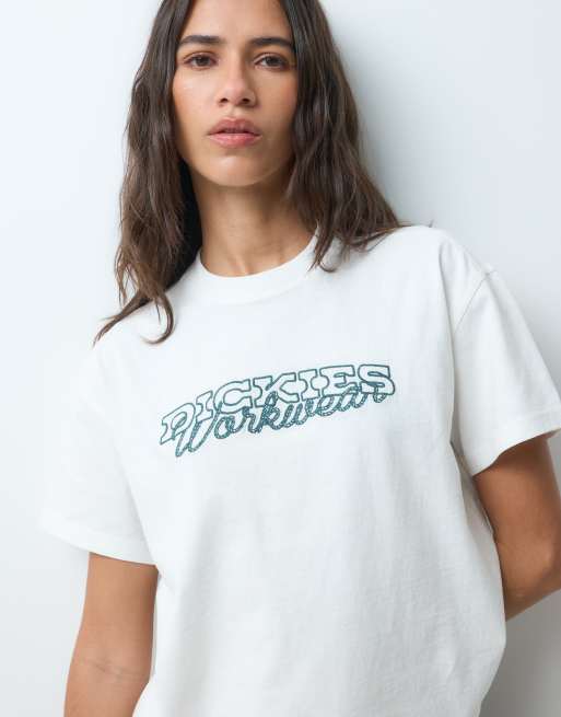 Dickies Owyhee short sleeve t-shirt in cream, 4 of 4