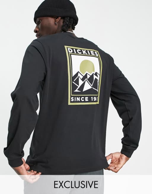Dickies - Pacific - T-shirt à imprimé au dos - Noir - Exclusivité ASOS 