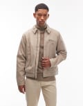 [Dickies] Dickies painter canvas jacket in light tan-Brown XS TAN