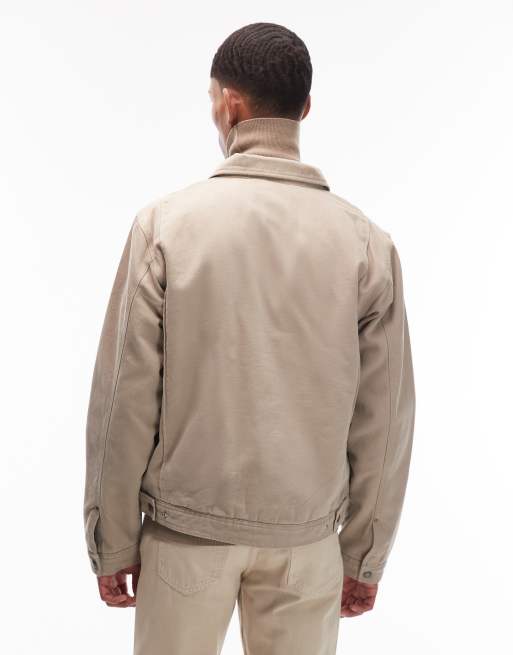 Dickies painter canvas jacket in light tan, 3 of 5
