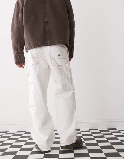 Dickies Painter denim pants in white | ASOS