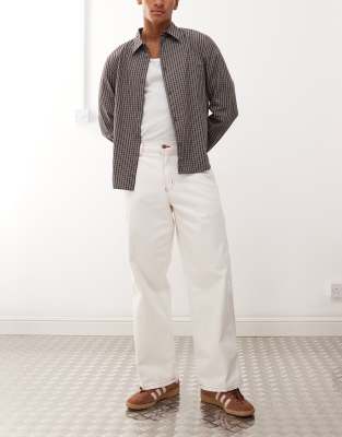 painter loose fit pants in off-white