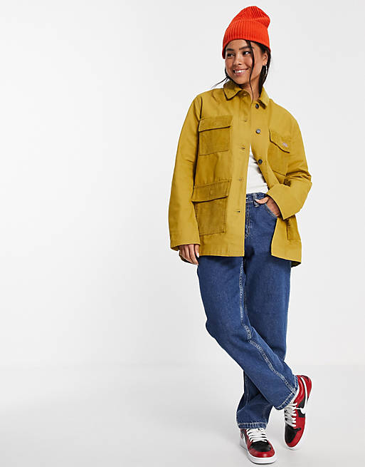 Dickies paisley chore jacket in mustard | ASOS