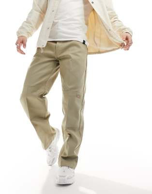 Dickies double knee work chino trousers in khaki - ASOS Price Checker