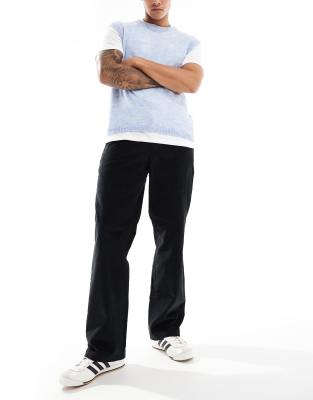 Dickies - Pantalon en velours côtelé sans pinces devant - Noir