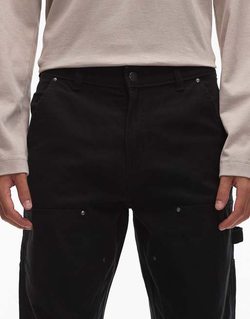 Dickies - Pantalon style charpentier en toile avec renforts aux genoux - Noir, 4 de 5