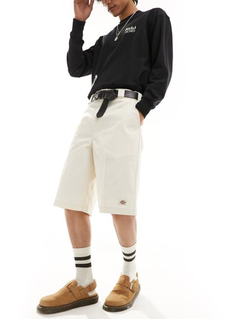Dickies - Pantaloncini sartoriali color crema da 13