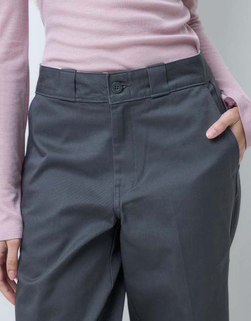 Dickies pantalones de trabajo holgados para mujer en gris carbón, 5 de 5