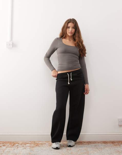 Dickies - Pantaloni della tuta a fondo ampio neri in tessuto di spugna - view 1