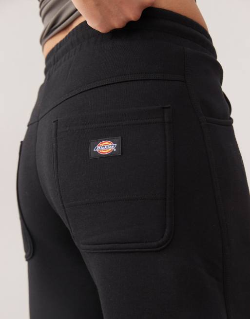 Dickies - Pantaloni della tuta a fondo ampio neri in tessuto di spugna, 2 di 5