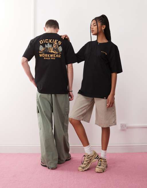 Dickies panther graphic back print t-shirt in black- exclusive to ASOS, 2 of 4