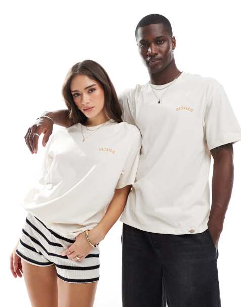 Dickies panther graphic back print t-shirt in off white- exclusive to ASOS - view 1
