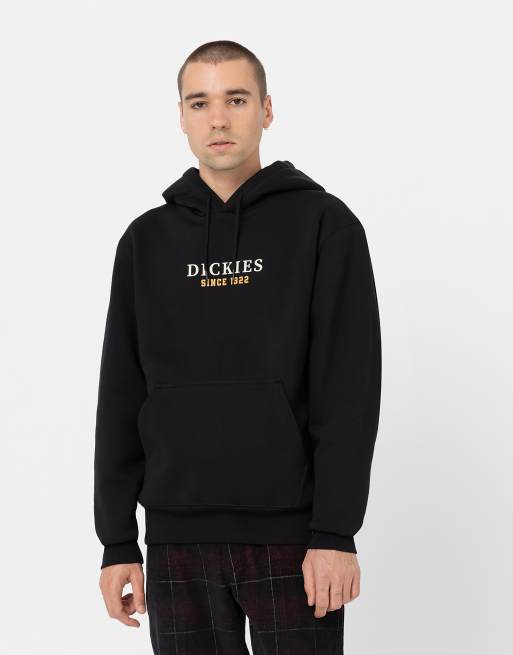 Dickies - Park - Felpa con cappuccio nera con logo centrale