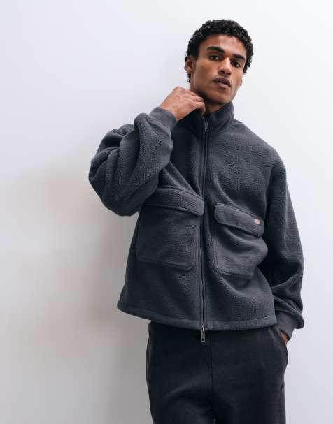 Dickies Paulden polar sherpa w kolorze szarogranatowym - view 1