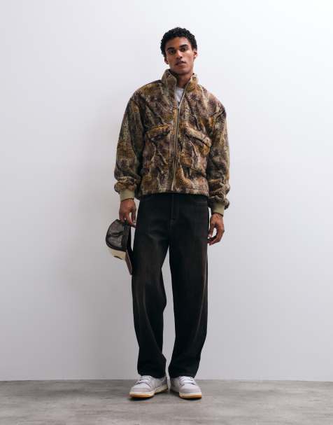 Dickies Paulden sherpa fleece in green camo - view 1