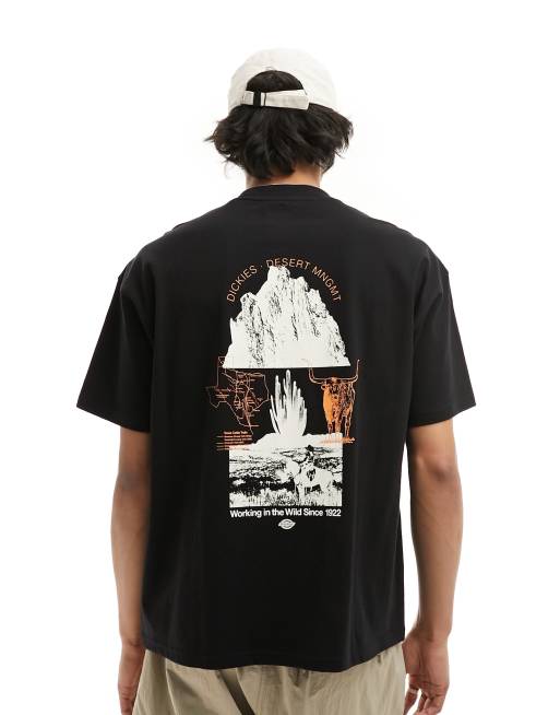 Dickies - Pearisburg - Sort T-shirt med rygprint