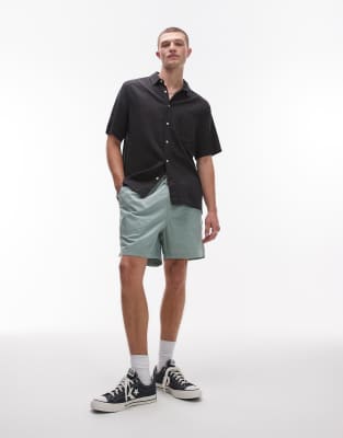 Dickies Pelican Rapids Cotton Shorts In Green