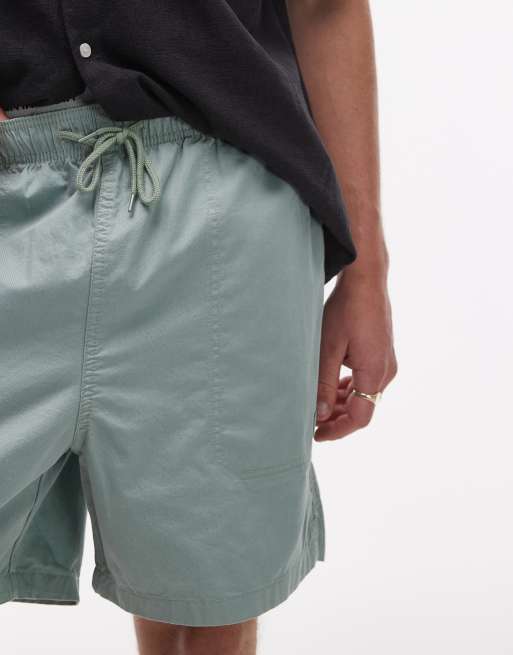 Dickies pelican rapids cotton shorts in light green, 5 of 5