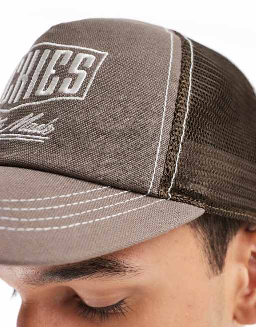 Dickies - Pet met logo en contrasterende stiksels in bruin, 2 van 4