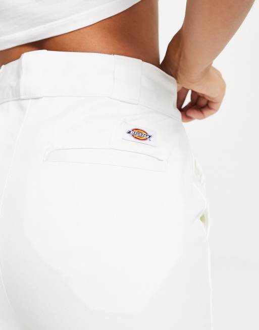 Dickies – Phoenix – Białe spodnie z krótszymi nogawkami, 3 z 4