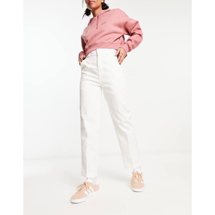 Dickies Phoenix cropped pants in white | ASOS