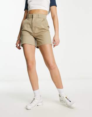 Dickies phoenix shorts in khaki - ASOS Price Checker